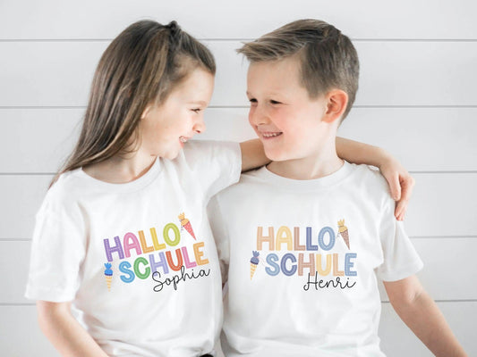 Geschenke Schulkinder Shirt Schulkind Personalisiert Einschulung Geschenke Schulanfang T-shirt Schulkind 2025 Kinder - Geschenk Vorschuler - Mamas & Minis