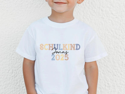 Geschenke Schulkinder Shirt Schulkind Personalisiert Einschulung Geschenke Schulanfang T-shirt Schulkind 2025 Kinder - Geschenk Vorschuler - Mamas & Minis