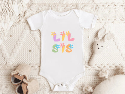 Geschwister Geschenke Große Schwester T shirt - Kinder kleine Schwester Geschenke Baby verkünden Partnerlook Geschenk Baby Kind - Mamas & Minis