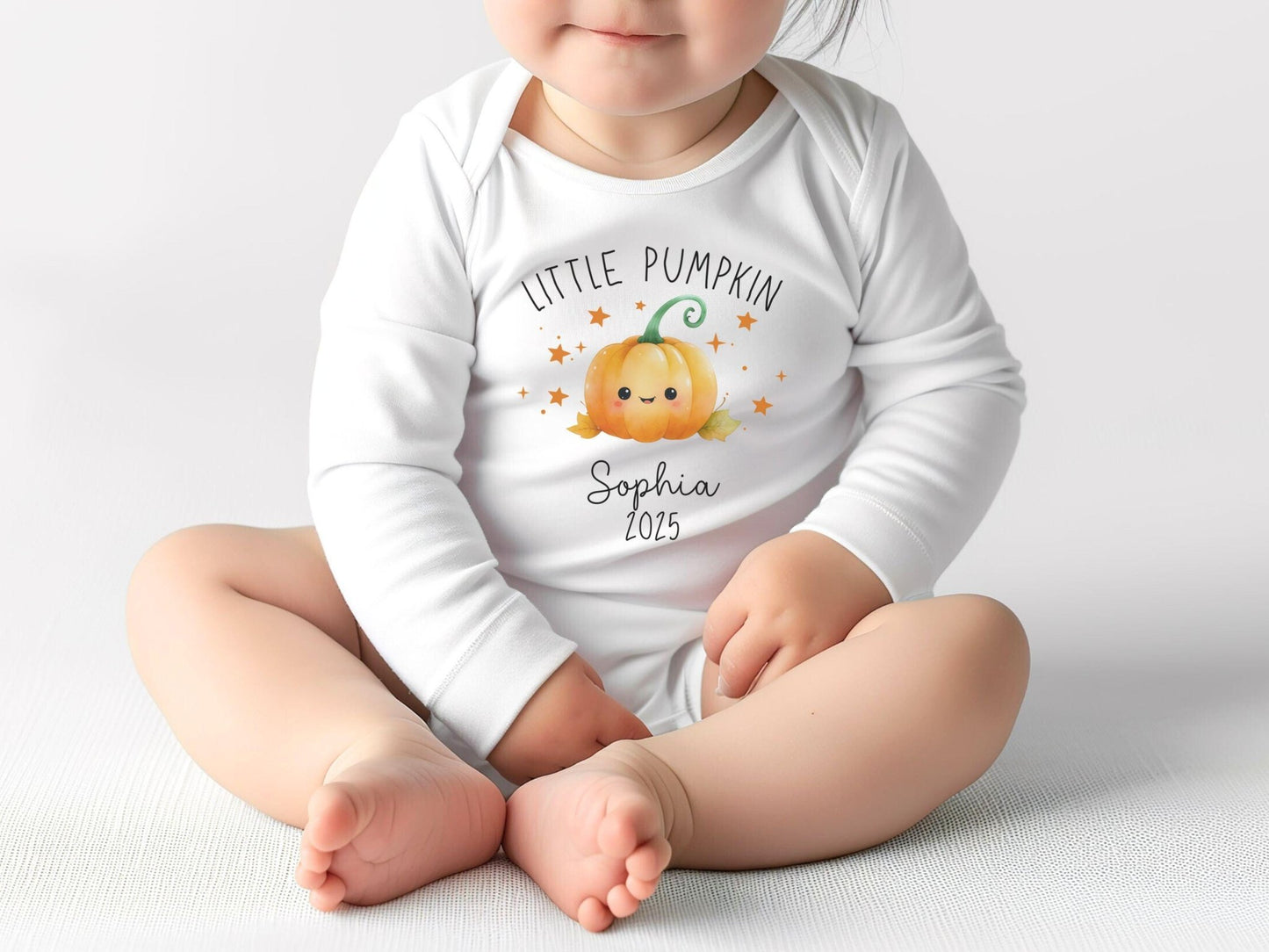 Halloween Babybody Personalisiert Halloween Geschenk Babygeschenk Geburtsgeschenk Bio Baumwolle Langarm Baby Body Herbst Outfit Baby