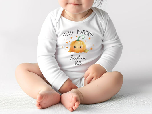 Halloween Babybody Personalisiert Halloween Geschenk Babygeschenk Geburtsgeschenk Bio Baumwolle Langarm Baby Body Herbst Outfit Baby