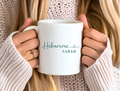 Hebamme Geschenke Personalisierte Tasse mit Name Geschenke Dankeschon Hebamme Geschenk für Freundin Tasse Personalisiert Geschenk für Sie - Mamas & Minis