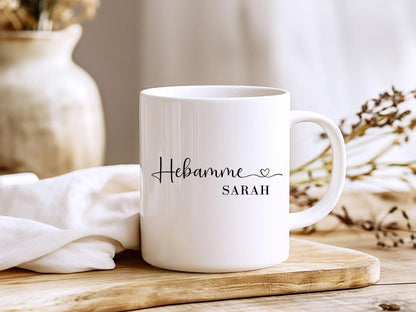 Hebamme Geschenke Personalisierte Tasse mit Name Geschenke Dankeschon Hebamme Geschenk für Freundin Tasse Personalisiert Geschenk für Sie - Mamas & Minis