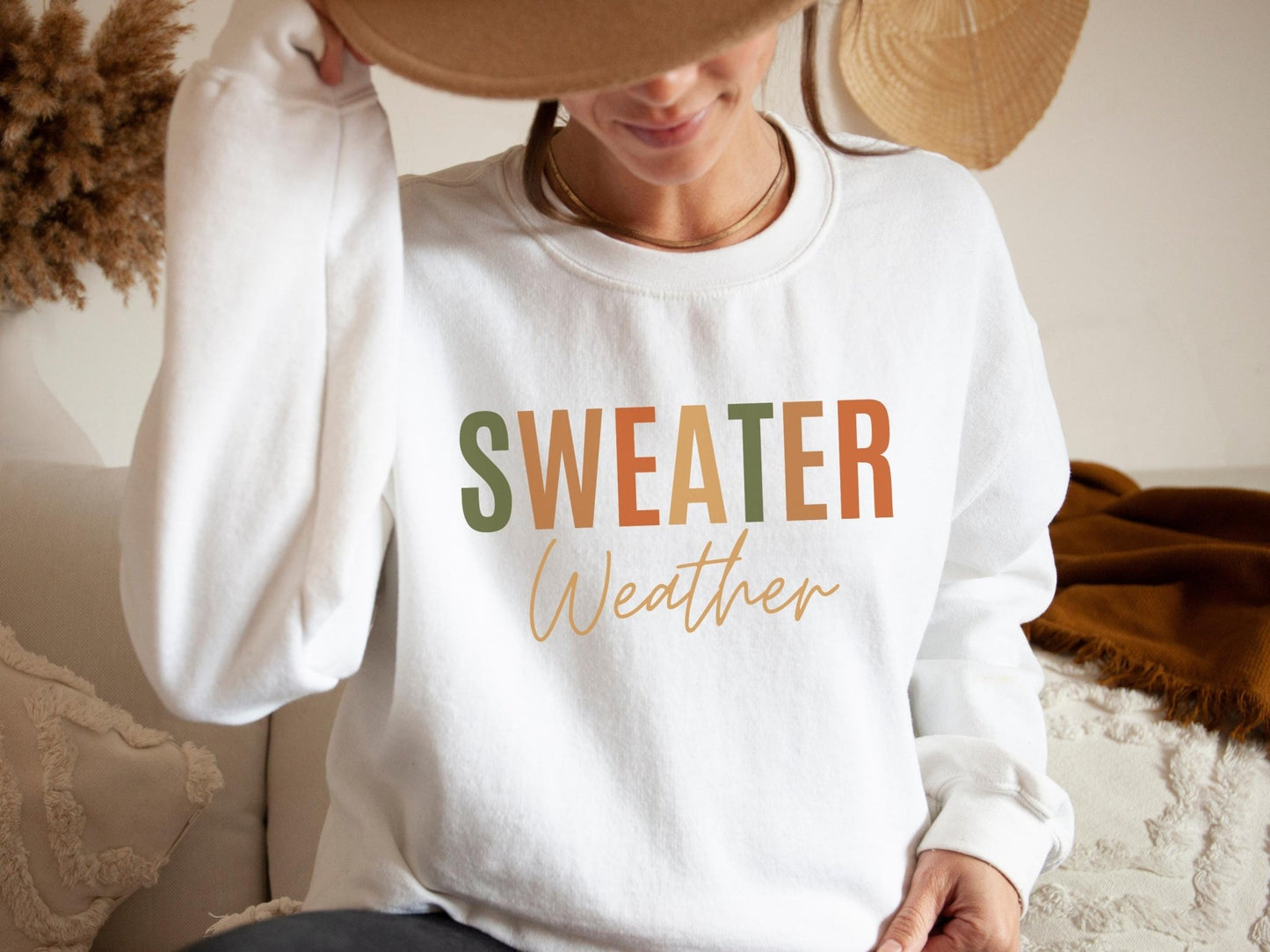 Herbst Pullover Unisex Gemütliches Sweatshirt für Damen und Herren Pullover Weihnachten Geschenk für Freundin, Familie, Kollegen