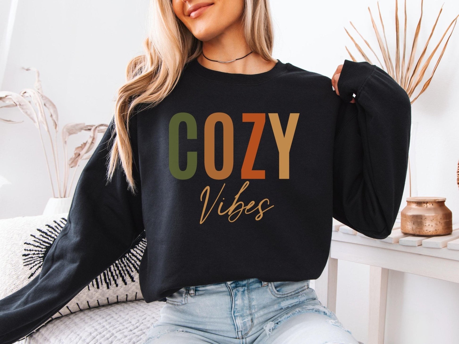 Herbst Pullover Unisex Gemütliches Sweatshirt für Damen und Herren Pullover Weihnachtsgeschenk für Freundin, Familie, Kollegen