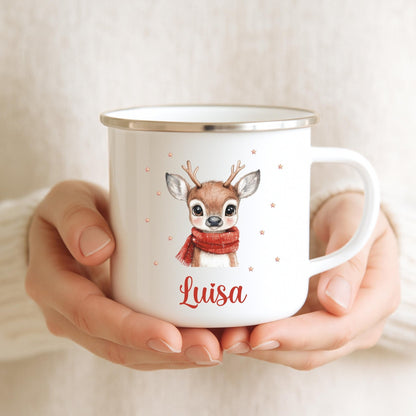 Süße Weihnachtstasse personalisiert für Kinder