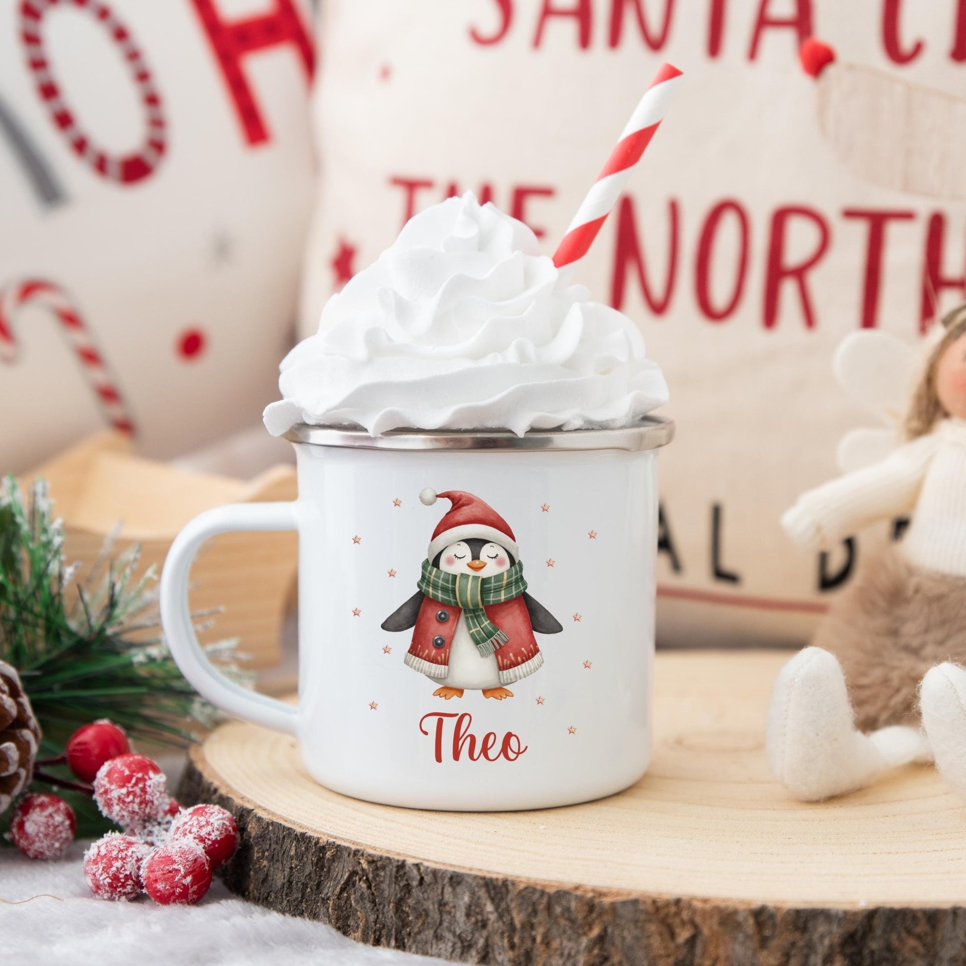 Kakaotasse für Kinder zu Weihnachten Personalisiert