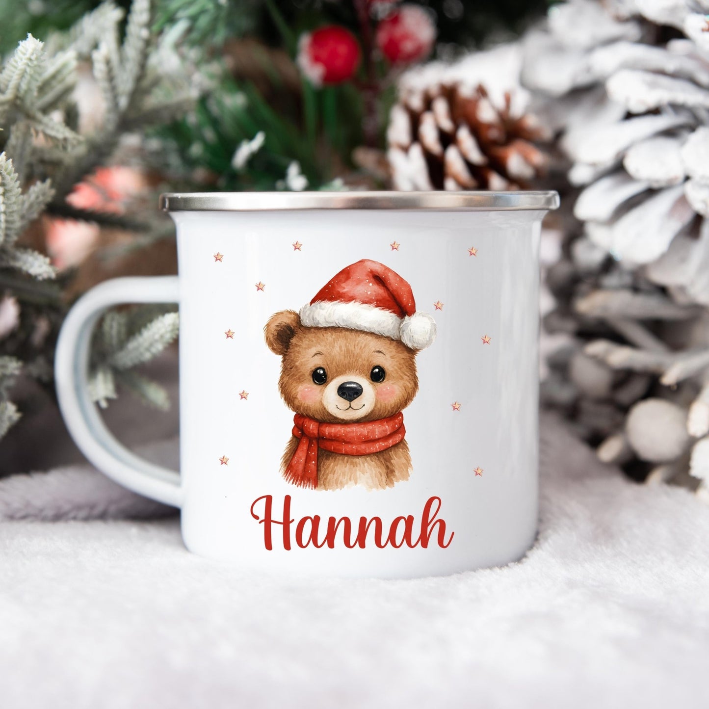 Süße Weihnachtstasse personalisiert für Kinder