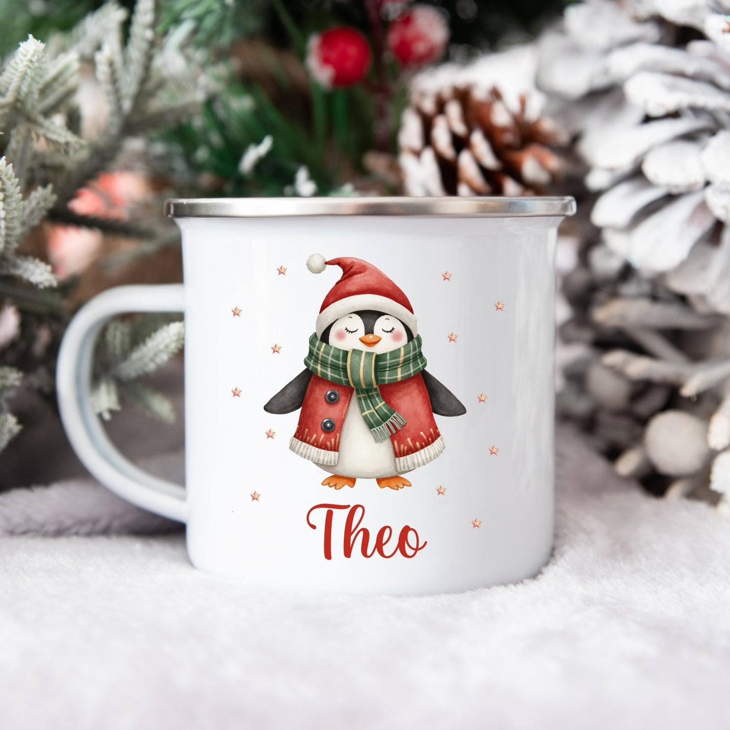 Süße Weihnachtstasse personalisiert für Kinder