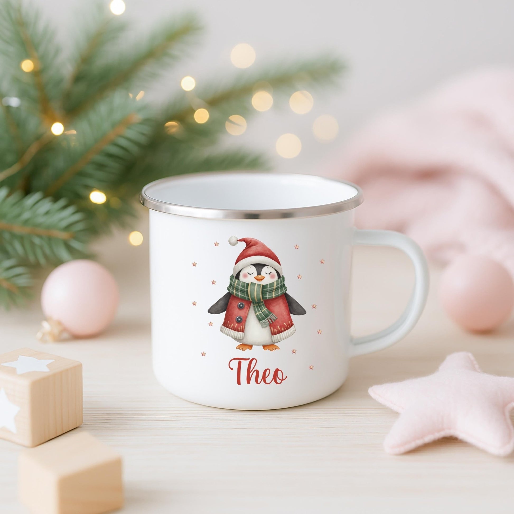 Kindertasse zu Weihnachten personalisiert - Kakaotasse