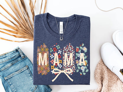 Mama - T-shirt Geschenke für Mamas Muttertagsgeschenk Damen - Shirt Geschenkidee für sie - Mamas & Minis