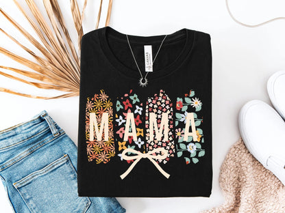Mama - T-shirt Geschenke für Mamas Muttertagsgeschenk Damen - Shirt Geschenkidee für sie - Mamas & Minis