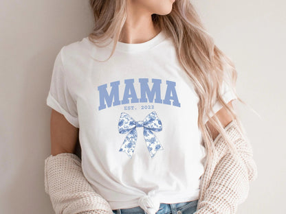 Mama T-Shirt personalisiert Muttertagsgeschenk Geschenke für Mütter - Mamas & Minis