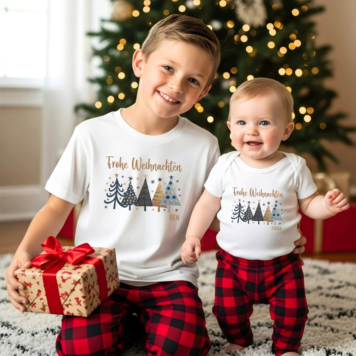 Matching Weihnachtspullover für die Familie Personalisiert - Mamas & Minis