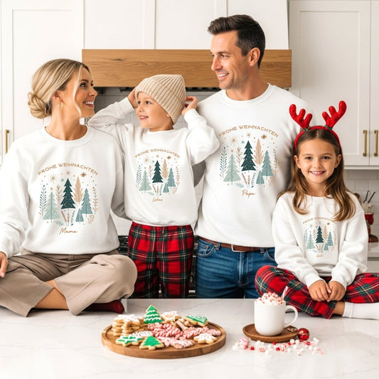 Frohe Weihnachten Partnerlook Pullover für die Familie - Mamas & Minis