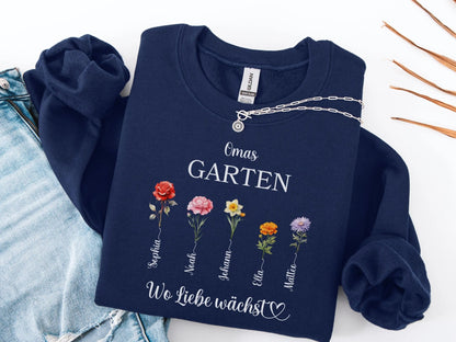 Oma - geschenk Personalisierter Pullover Muttertagsgeschenk Sweatshirt Muttertags - Geschenke Geschenkidee Großmutter Oma Geburtstag - Mamas & Minis