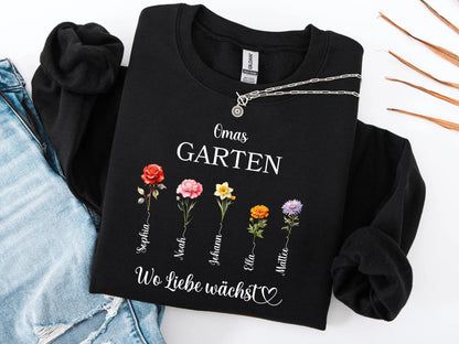 Oma - geschenk Personalisierter Pullover Muttertagsgeschenk Sweatshirt Muttertags - Geschenke Geschenkidee Großmutter Oma Geburtstag - Mamas & Minis