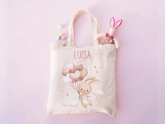 Osterbeutel, Personalisierter Stoffbeutel, Kindergartenbeutel, Geschenk Ostern, Geschenk Kinder, Stoffbeutel Kinder, Beutel mit Name - Mamas & Minis