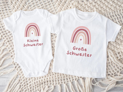 Partnerlook Geschenke Geschwister Babybody Geburtsgeschenke kurzarm - body kleine Schwester Geschenk Babygeschenk Baby Kind geschenk - geburt - Mamas & Minis