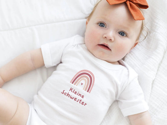 Partnerlook Geschenke Geschwister Babybody Geburtsgeschenke kurzarm - body kleine Schwester Geschenk Babygeschenk Baby Kind geschenk - geburt - Mamas & Minis