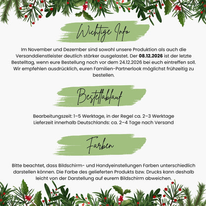 Partnerlook-Pullover für Weihnachten mit Namen - Mamas & Minis