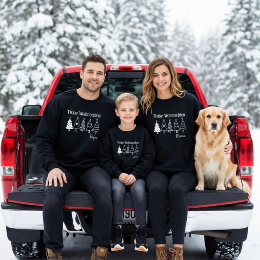 Partnerlook Pullover zu Weihnachten für die Familie - Mamas & Minis