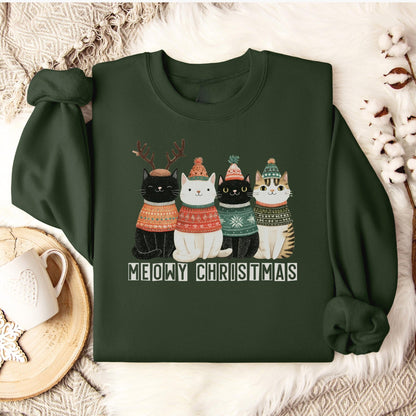 Weihnachtspullover mit Katzen Motiv, Weihnachtsgeschenk für Katzenliebhaber - Mamas & Minis