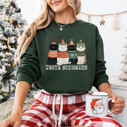 Weihnachtspullover mit Katzen Motiv, Weihnachtsgeschenk für Katzenliebhaber - Mamas & Minis