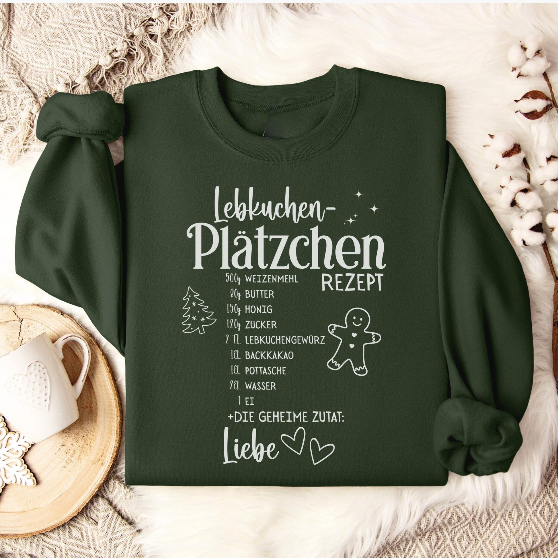 Sweatshirt mit Lebkuchen Motiv – Partnerlook Weihnachten