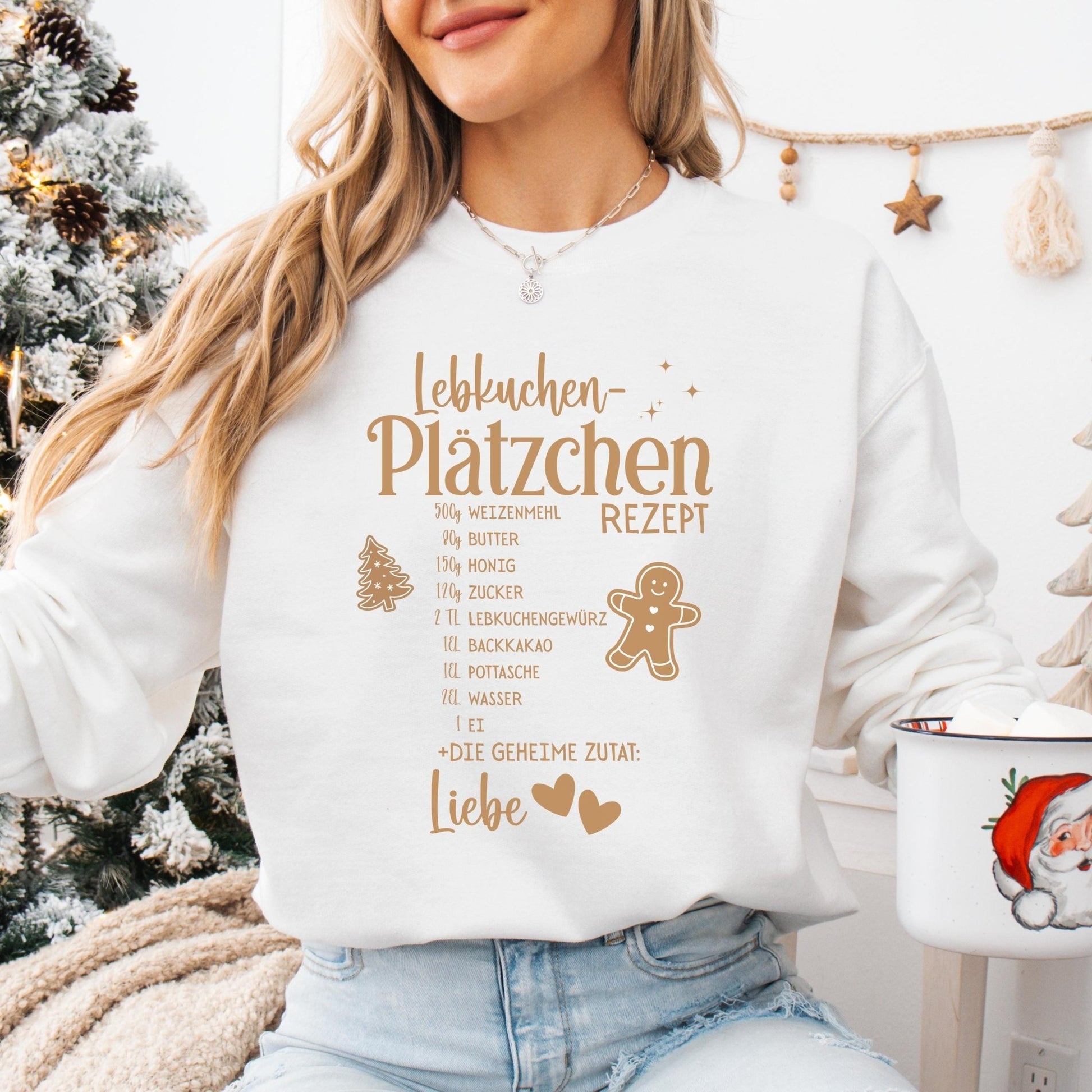 Sweatshirt mit Lebkuchen Motiv – Partnerlook Weihnachten