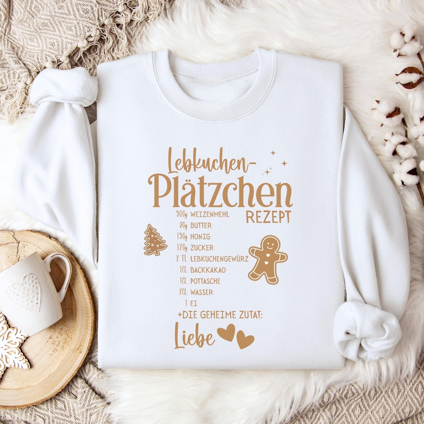 Sweatshirt mit Lebkuchen Motiv – Partnerlook Weihnachten
