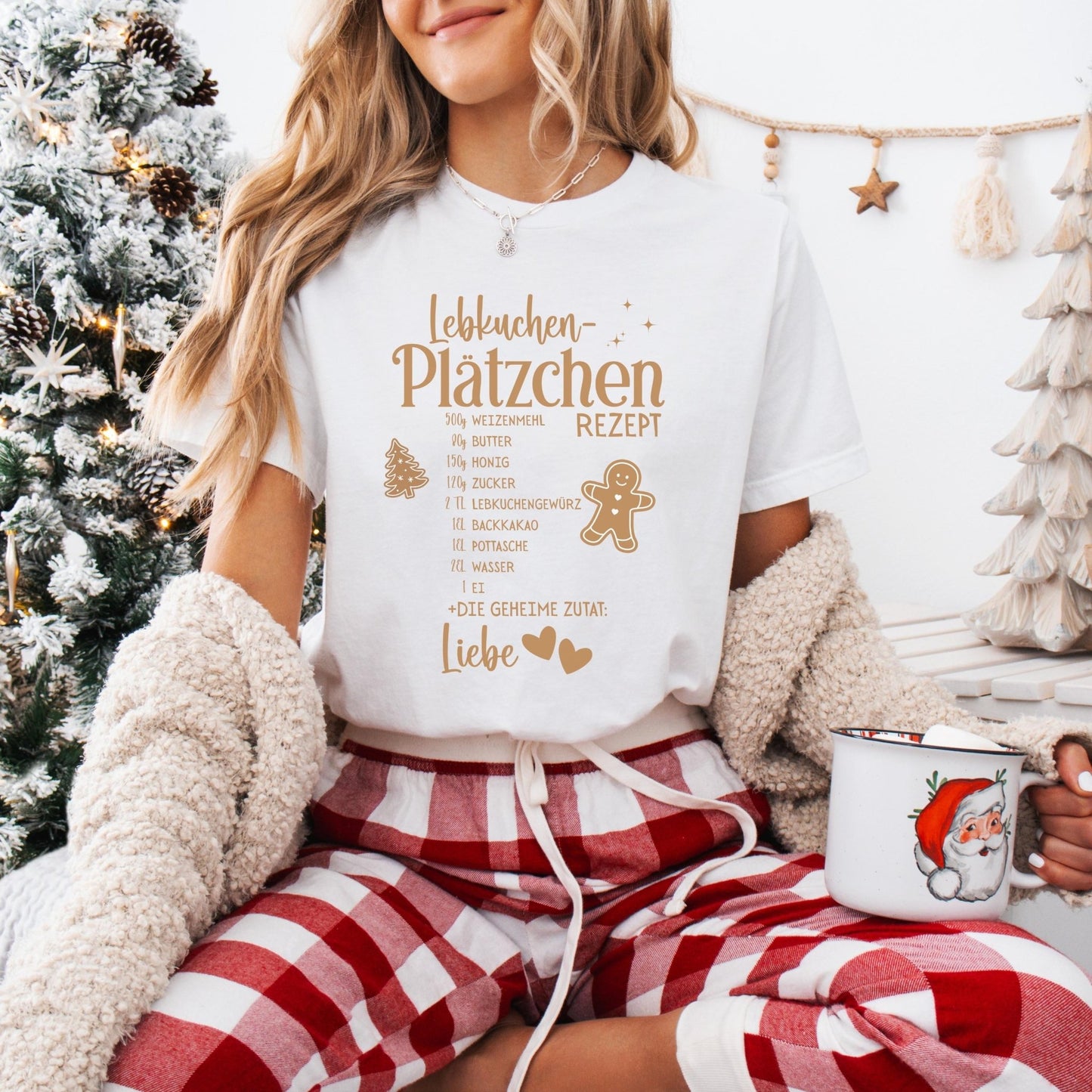 Sweatshirt mit Lebkuchen Motiv – Partnerlook Weihnachten