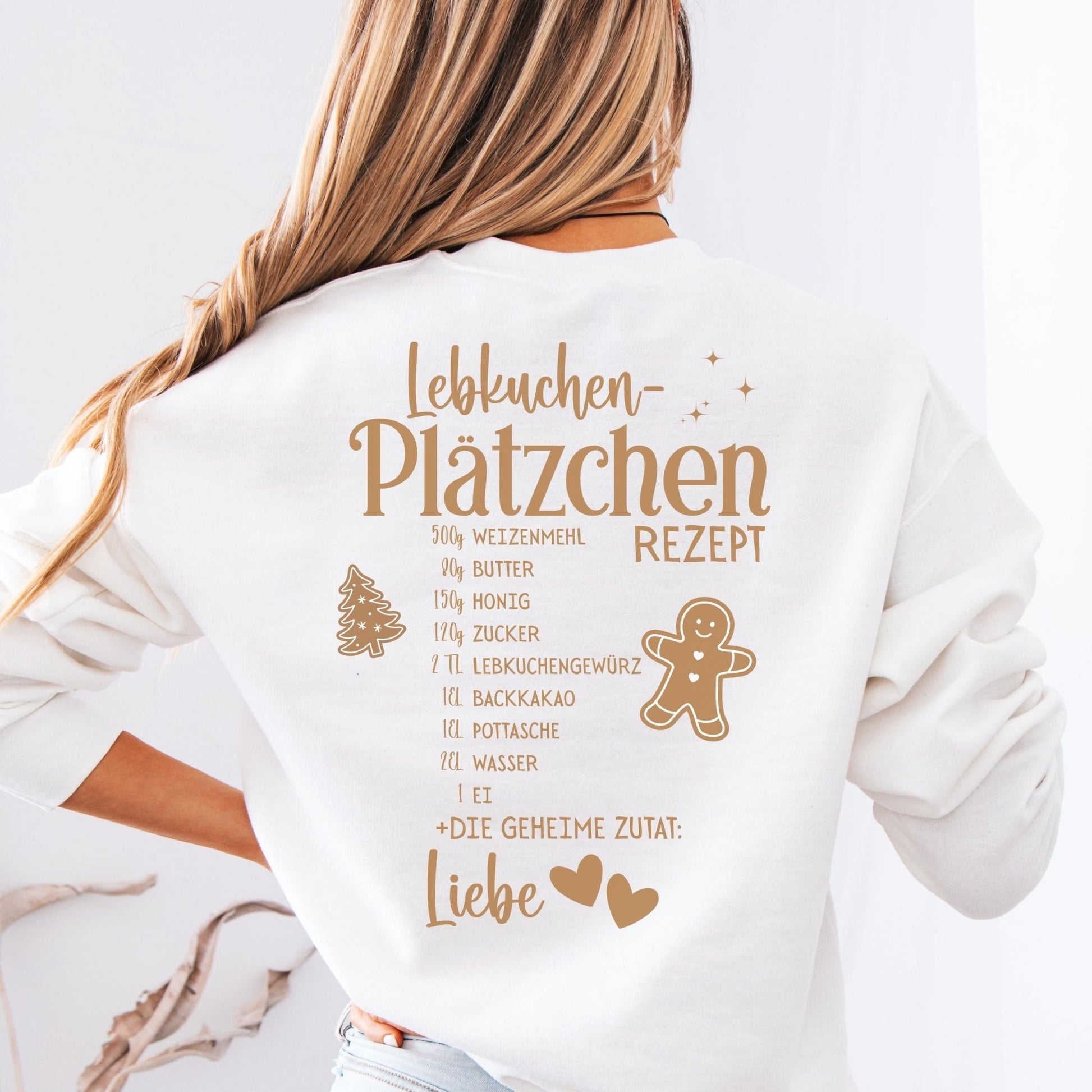 Sweatshirt mit Lebkuchen Motiv – Partnerlook Weihnachten