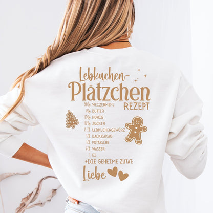 Sweatshirt mit Lebkuchen Motiv – Partnerlook Weihnachten