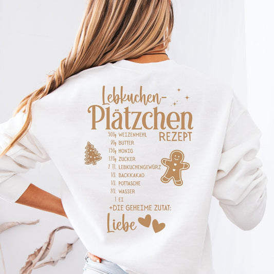 Sweatshirt mit Lebkuchen Motiv – Partnerlook Weihnachten