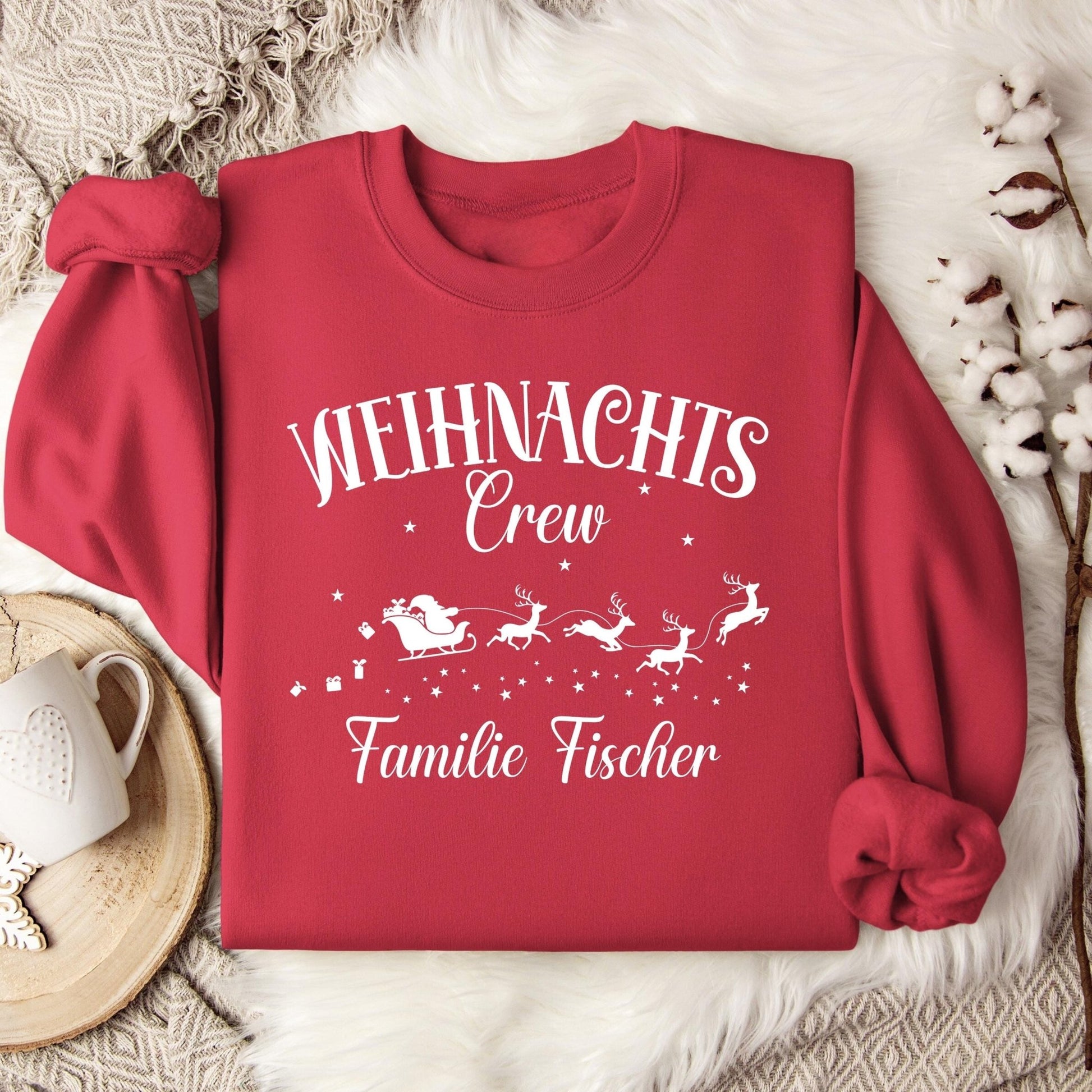 Personalisierte Weihnachten - Shirts für die Familie, Weihnachtsoutfits für Geschwister, Mama, Papa, Mini, Baby Weihnachten Partnerlook