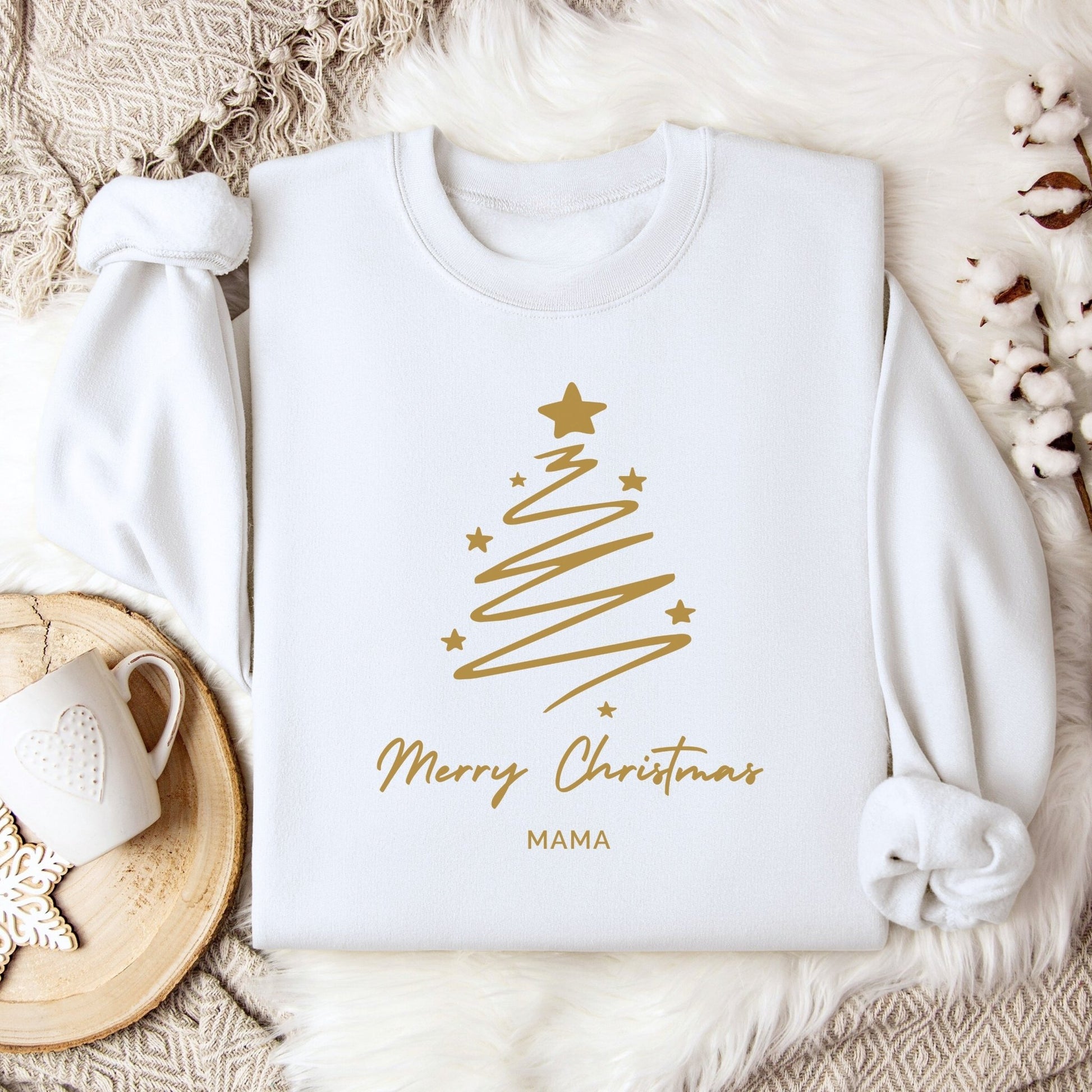 Personalisierte Weihnachts - Shirts für die Familie, Weihnachten - Partnerlook mit Namen