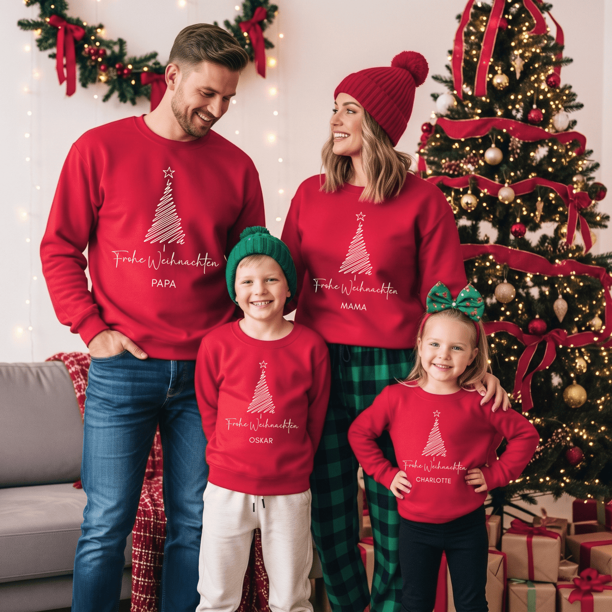 Personalisierte Weihnachtspullover und Shirts - Mamas & Minis