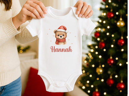 Personalisierter Babybody Weihnachten - Geschenke Mein erstes Weihnachten Outfit Baby - Weihnachtsgeschenk Bio Baby Body aus Baumwolle