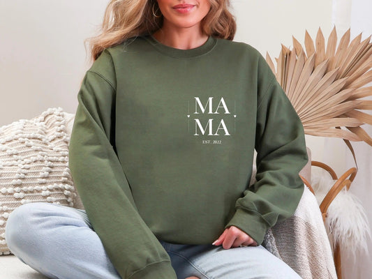 Personalisierter Pullover Muttertagsgeschenk personalisierte Geschenke für Mütter Muttertag Geschenkidee Mama Sweatshirt Personalisiert - Mamas & Minis