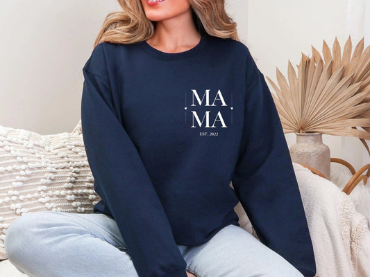 Personalisierter Pullover Muttertagsgeschenk personalisierte Geschenke für Mütter Muttertag Geschenkidee Mama Sweatshirt Personalisiert - Mamas & Minis