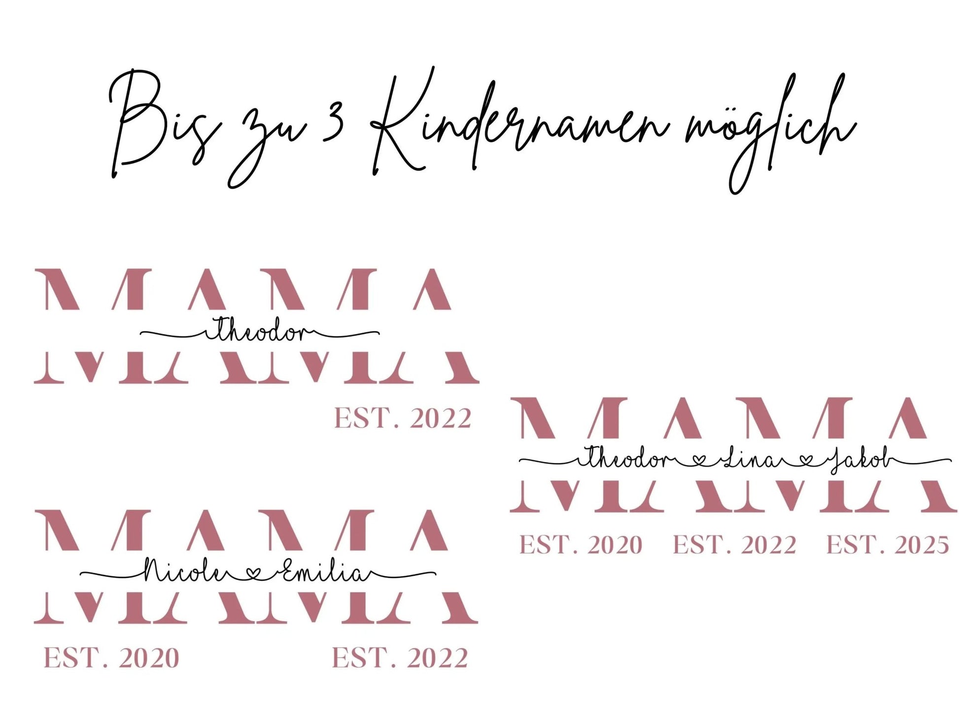 Personalisierter Pullover Muttertagsgeschenk personalisierte Geschenke für Mütter Muttertag Geschenkidee Mama Sweatshirt Personalisiert - Mamas & Minis
