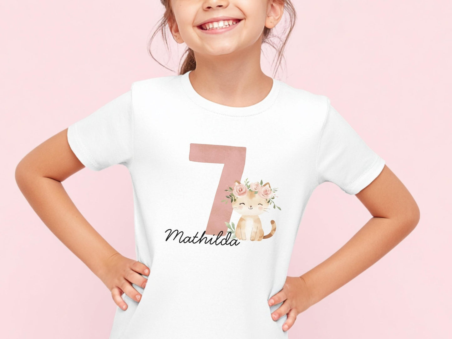 Personalisiertes Geburtstagskind Shirt Kinder Geburtstagsshirt Geschenkidee zum Kindergeburtstag Individuelles T Shirt für Kinder Geschenke