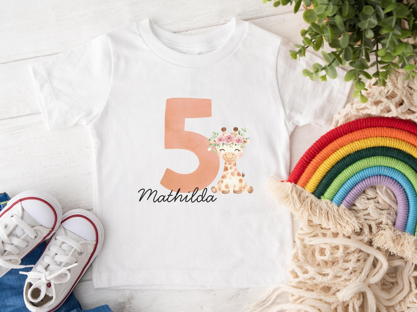 Personalisiertes Geburtstagskind Shirt Kinder Geburtstagsshirt Geschenkidee zum Kindergeburtstag Individuelles T Shirt für Kinder Geschenke