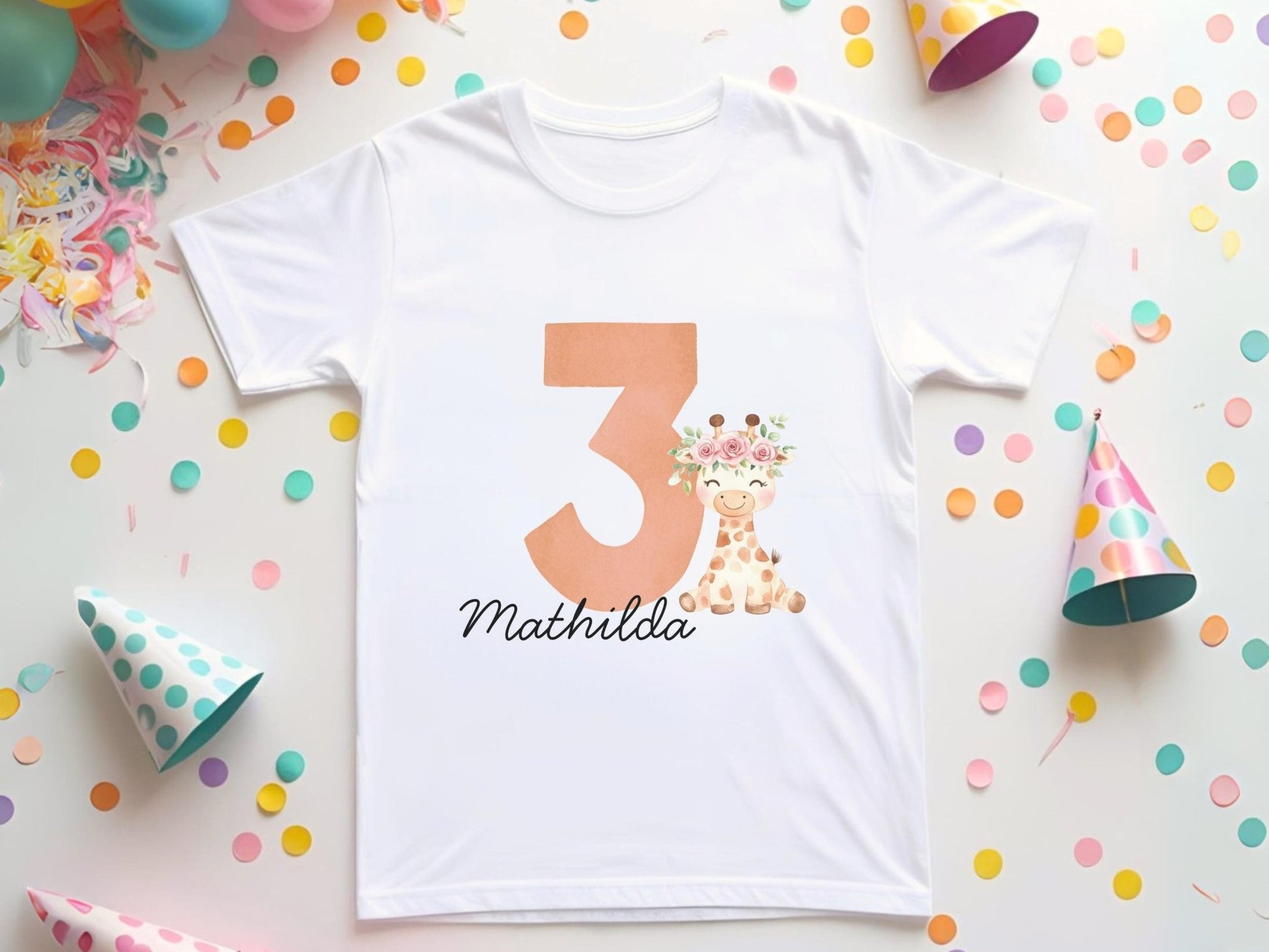 Personalisiertes Geburtstagskind Shirt Kinder Geburtstagsshirt Geschenkidee zum Kindergeburtstag Individuelles T Shirt für Kinder Geschenke