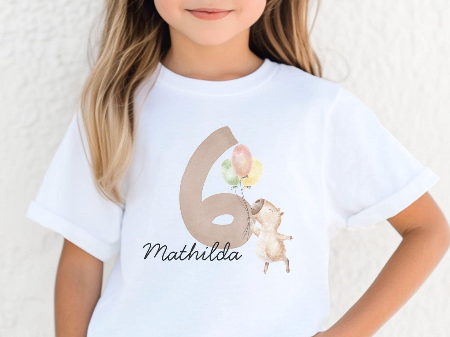 Personalisiertes Geburtstagskind Shirt Kinder Geburtstagsshirt Geschenkidee zum Kindergeburtstag Individuelles T Shirt für Kinder Geschenke