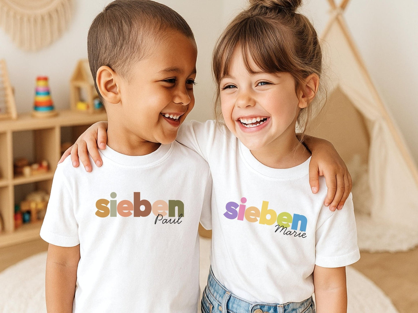 Personalisiertes Geburtstagskind Shirt Kinder Geburtstagsshirt Geschenkidee zum Kindergeburtstag Individuelles T Shirt für Kinder Geschenke