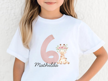 Personalisiertes Geburtstagskind Shirt Kinder Geburtstagsshirt Geschenkidee zum Kindergeburtstag Individuelles T Shirt für Kinder Geschenke