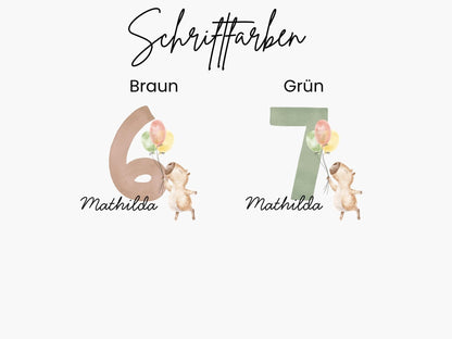 Personalisiertes Geburtstagskind Shirt Kinder Geburtstagsshirt Geschenkidee zum Kindergeburtstag Individuelles T Shirt für Kinder Geschenke