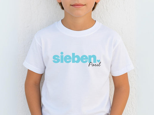 Personalisiertes Geburtstagskind Shirt Kinder Geburtstagsshirt Geschenkidee zum Kindergeburtstag Individuelles T Shirt für Kinder Geschenke